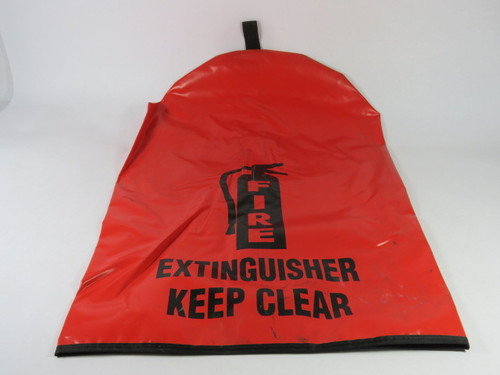 Generic FIRE-BAG Vinyl Red Fire Extinguisher Bag 25"Hx16"W USED