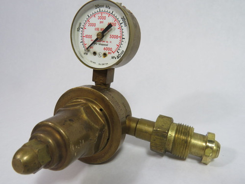 Victor HSR-1470 Compressed Gas Regulator W/ Gauge *MISSING FACE COVER* ! AS IS !