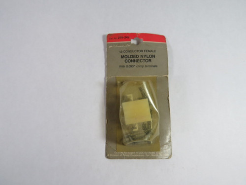 Archer 274-242 Molded Nylon Connector 12-Conductor Female 250V 8A ! NEW !