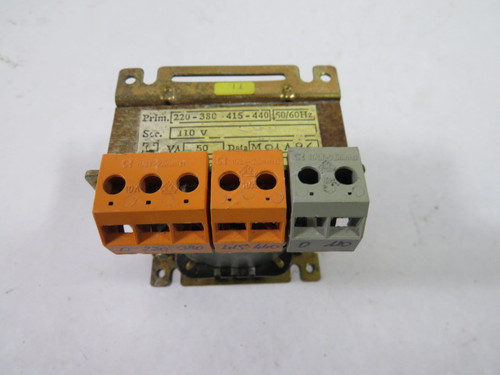 Generic Transformer 50VA Pri. 220-380-415-440V Sec. 110V 50/60Hz. USED