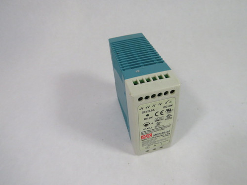 Mean Well MDR-60-24 Switch Power Supply Input: 100-240VAC 1.8A 50/60Hz. USED