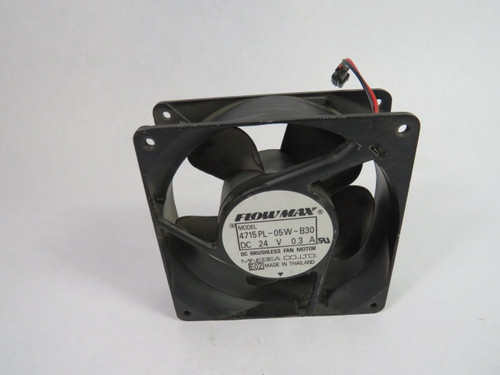 Minebea 4715PL-05W-B30 Flowmax Brushless Fan 24VDC 0.3A USED