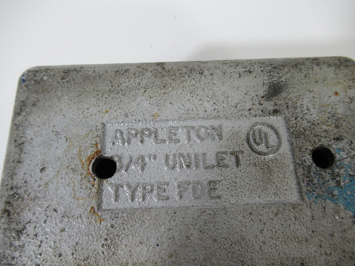 Appleton FDE-3/4 Conduit Box 3/4" Unilet USED