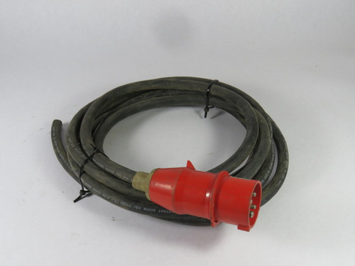 CEE Type-21279 Plug W/ Cable 16-6h 380/415V 3P+E USED