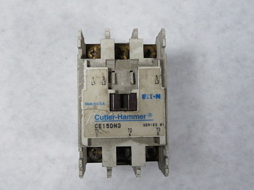 Cutler Hammer CE15DN3AB Contactor 3-Pole 18A 600V USED
