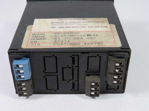 Electro Numerics MROHHHSG Digital Modular Meter 85-264VAC Panel Mount USED