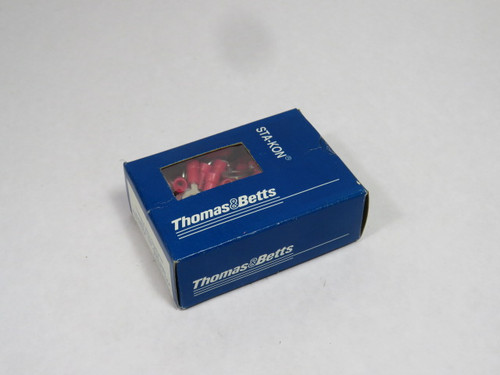 Thomas & Betts 18RA-14X Ring Pressure Terminal Connector Lot of 100 PINK ! NEW !
