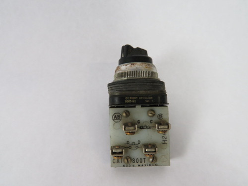 Allen-Bradley 800T-H2A Series A Selector Switch 1NO/1NC 2-Position USED