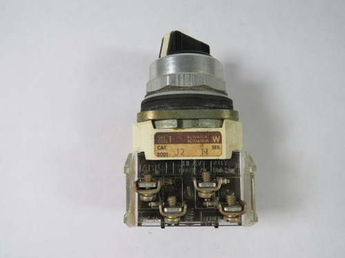 Allen-Bradley 800T-J2A Series N Selector Switch 1NO/1NC 3-Position USED