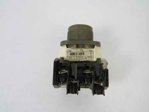 Allen-Bradley 800TC-H19A Series T Selector Switch 1NO/1NC 2-Position USED