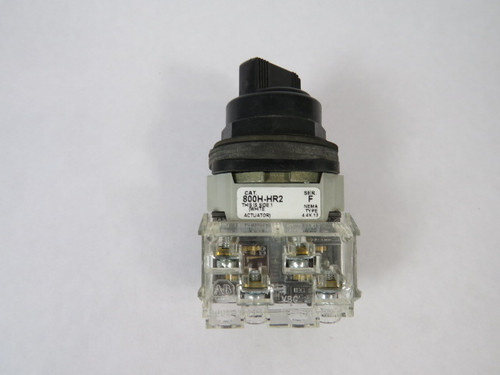 Allen-Bradley 800HC-HR2A Series F Selector Switch 1NO/1NC 2-Position USED