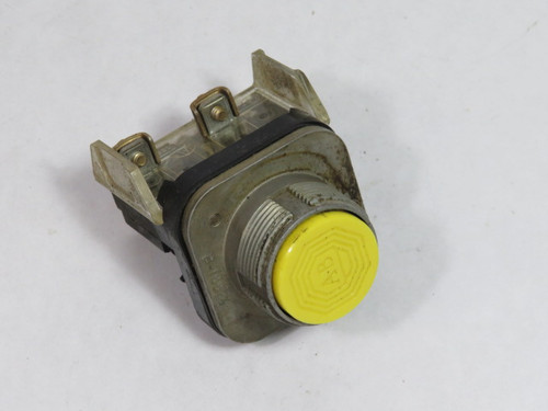 Allen-Bradley 800T-A9D1 Series N Push Button 1NO Yellow Flush Head USED
