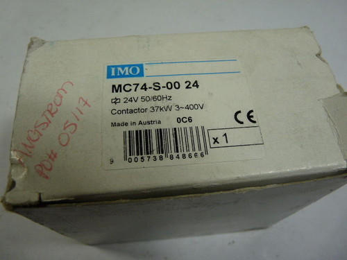 IMO MC74-S-0024 Contactor 24VDC ! NEW !