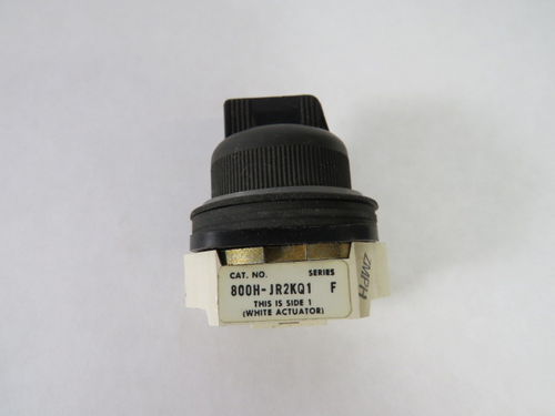 Allen-Bradley 800H-JR2KQ1 Ser F Selector Switch No Contacts 3-Position USED