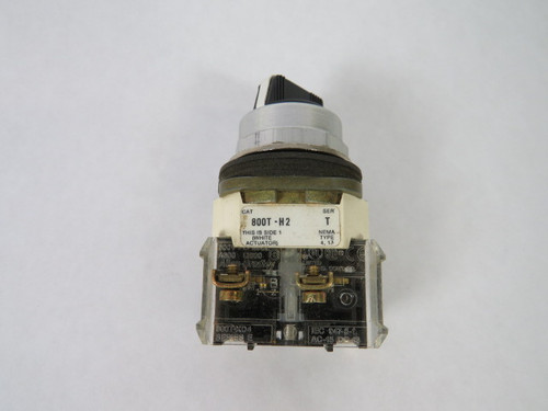 Allen-Bradley 800T-H2D2 Series T Selector Switch 1NC 2-Position USED