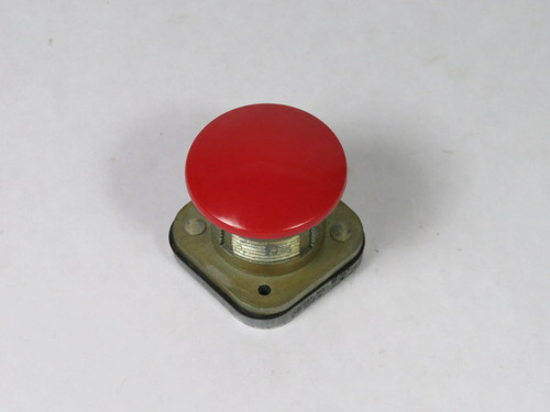 Allen-Bradley 800T-D6 Ser N Push Button Red Mushroom Head No Contacts USED