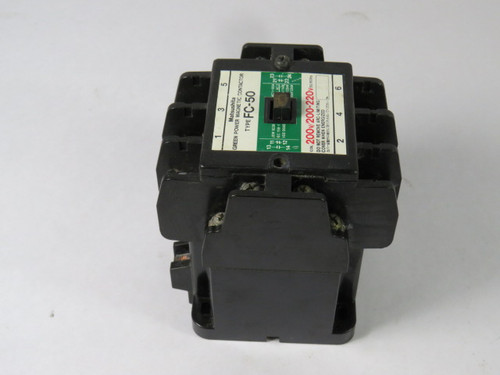 Matsushita BMF6-50-2 Magnetic Contactor Type FC-50 200/220V 50/60Hz USED