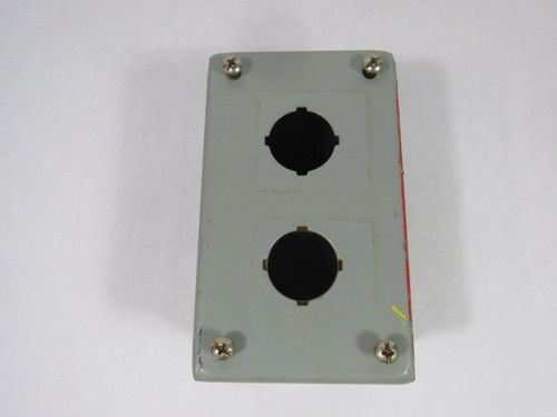 Wiegmann PB2 2-Hole Push Button Enclosure 5.75X3.25X2.75 USED