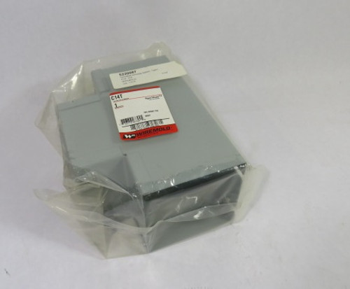 WireMold C14T 4X4" Gray Flat TEE Wireway ! NWB !