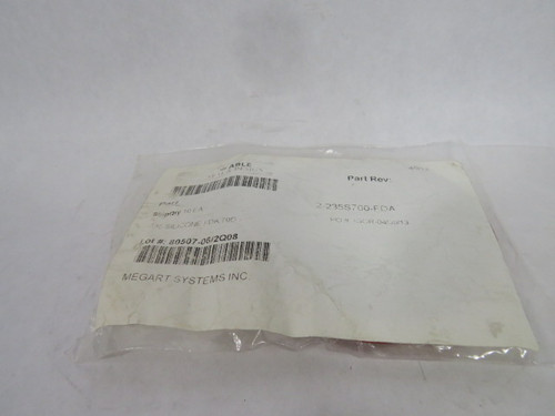 Able Seal 2-235S700-FDA Silicon O-Ring 78.97mm ID 86.03mm OD 10 PK ! NWB !