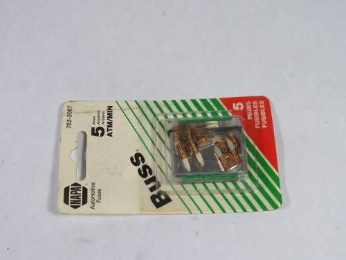 Napa 782-2087 Automotive Fuse 5A 32V Lot of 5 ! NEW !