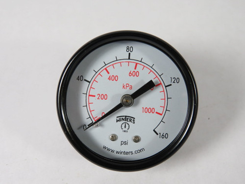 Winters E1408 Pressure Gauge 0-160PSI 2" Diameter 1/8" NPT ! NEW !