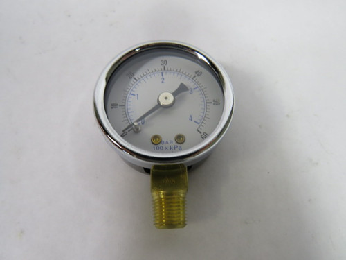 Generic 101D-158D Dry Pressure Gauge 60PSI 4BAR 1-1/2" Diameter 1/8"NPT ! NEW !