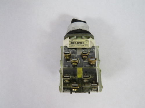 Allen-Bradley 800T-N2KF4H Series T Selector Switch 3NO/3NC 4-Position USED
