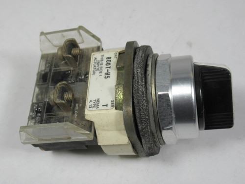 Allen-Bradley 800T-H5D2 Series T 2-Position Selector Switch 1NC USED