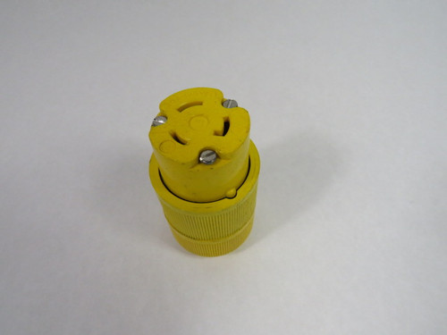 General Electric GLD0523 Yellow Connector 20A 125V 3W 2P USED