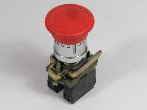 Telemecanique XB4BS8445 Push Button 40mm 1NO 1NC Red Turn-to-Release USED