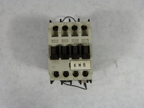 Siemens 3TF3-010-0A Contactor 9Amp 3Pole 110VAC USED