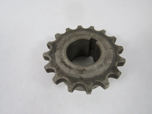 Morse 4016-1-1/8 Sprocket 2.6" OD 1-1/8" Bore 16 Teeth USED