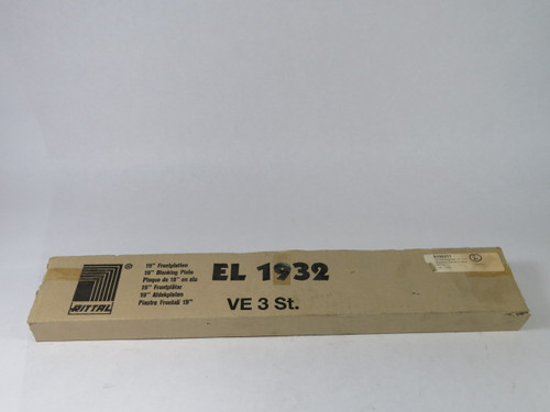 Rittal 1932.200 Blanking Plate 19"/482.6mm Pack Of 3 ! NEW !