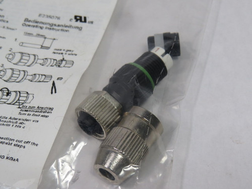 IFM E18059 Straight Female Connector M12 4-Pin ! NWB !