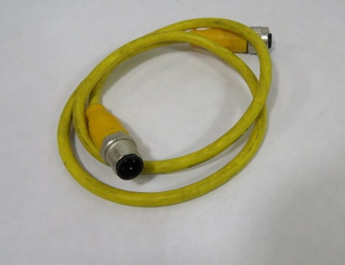 Balluff BCC05LT Yellow Double Ended Cable Female 5P Male 4P 250VAC/DC USED