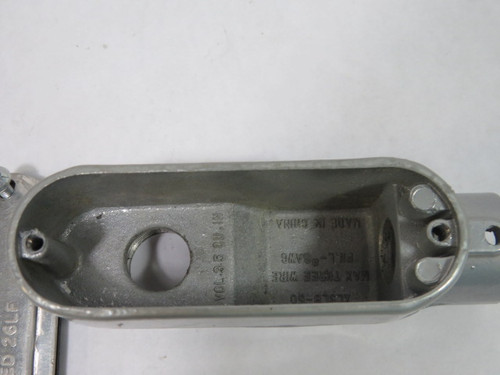 Rab XLSLB-50-CG 008862 1/2" Hub Aluminum Conduit Body w/ Cover USED