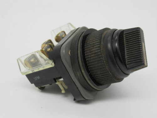 Allen-Bradley 800H-HR2A No Series 2-Position Selector Switch 1NO 1NC USED