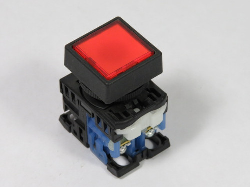 Fuji Electric AR22F0M-10E3R Push Button Illum LED 1NO 24V Red Flush USED