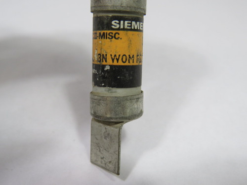 Siemens 3N-WOM-FS2-030 Fuse 30A 600V USED