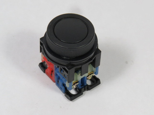 Fuji Electric AR30F0R-11B Push Button 30V 1W 1NO 1NC Black Flush USED