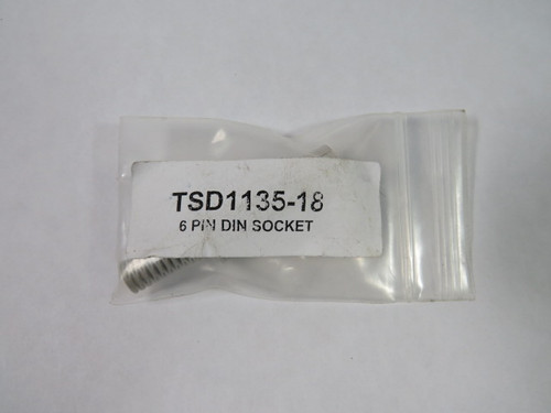 Metcal TSD1135-18 Din Socket 6-Pin ! NWB !
