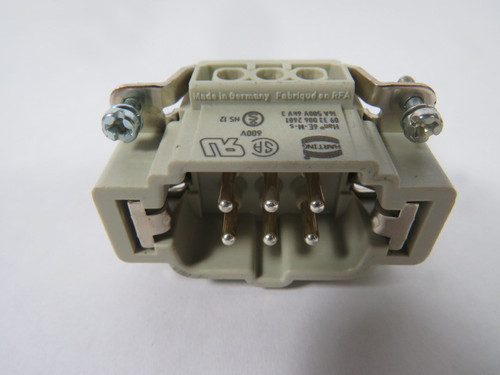 Harting 09330062601 Male Insert Connector 16A 500V USED