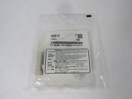 SMC KQ2P-10 Tubing Fitting 10mm Lot of 10 ! NWB !