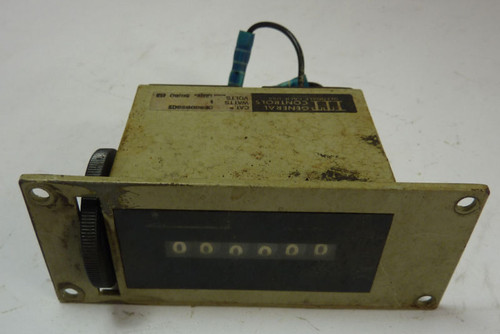 ITT General Controls CE900BS602 Rotary Counter USED