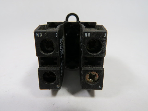 Klockner-Moeller M22-WR3 Selector Switch 3-Pos 2NO Black w/White Arrow USED