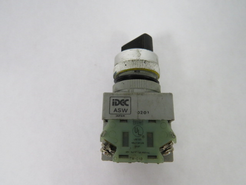 IDEC ASW220 Selector Switch 120-600VAC 2NO 2-Position USED