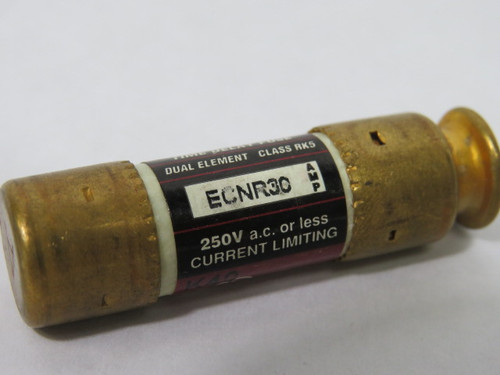 Bullet ECNR30 Time Delay Fuse 30A 250Vac USED