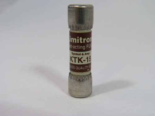 Limitron KTK-15 Fast Acting Fuse 15A 600V USED