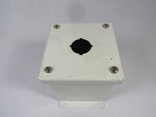 Rittal 8017685 1-Hole Push Button Enclosure 4.3" x 5" x 4" USED